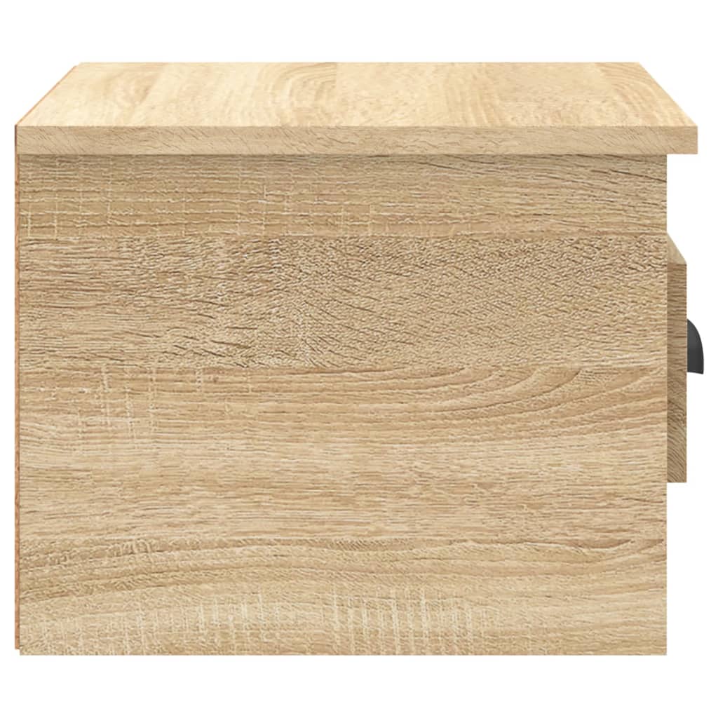 Wall-mounted bedside tables 2 pcs. Sonoma oak 41.5x36x28 cm