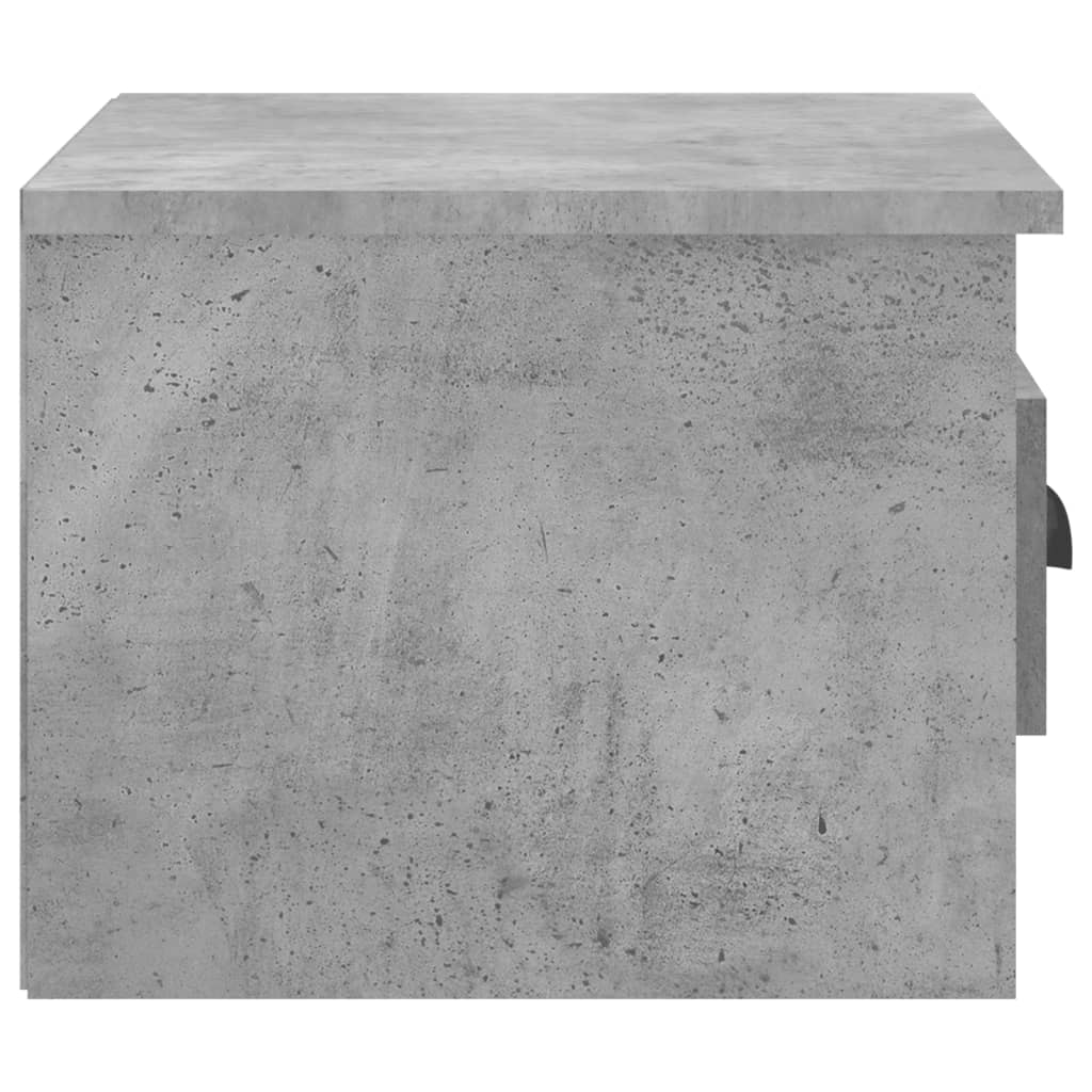 Wall-mounted bedside tables 2 pcs. Concrete grey 41.5x36x28 cm