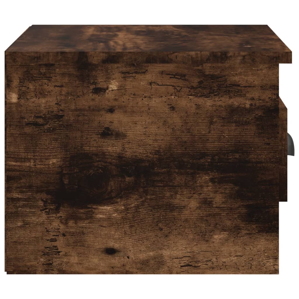Wall-mounted bedside tables 2 pcs. Smoked oak 41.5x36x28 cm
