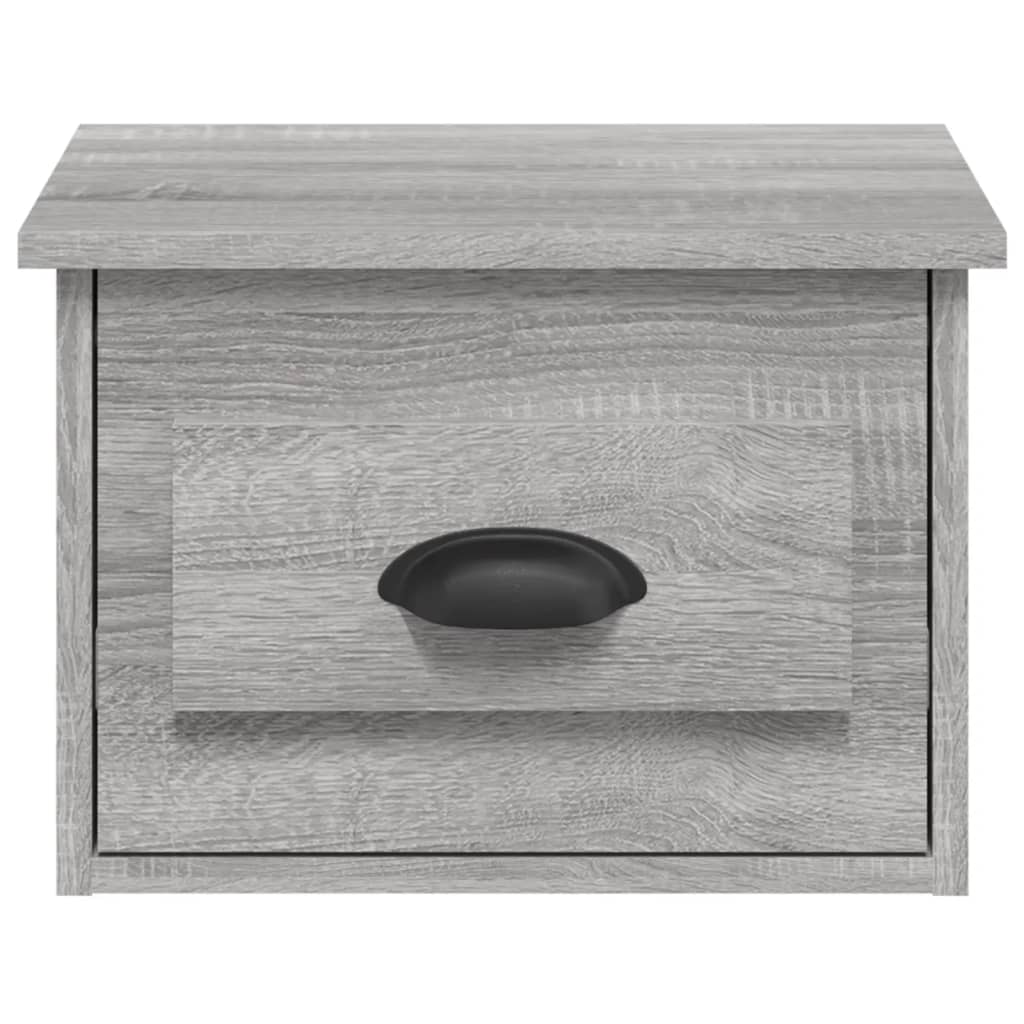 Wall Bedside Tables 2 pcs. Gray Sonoma 41.5x36x28 cm