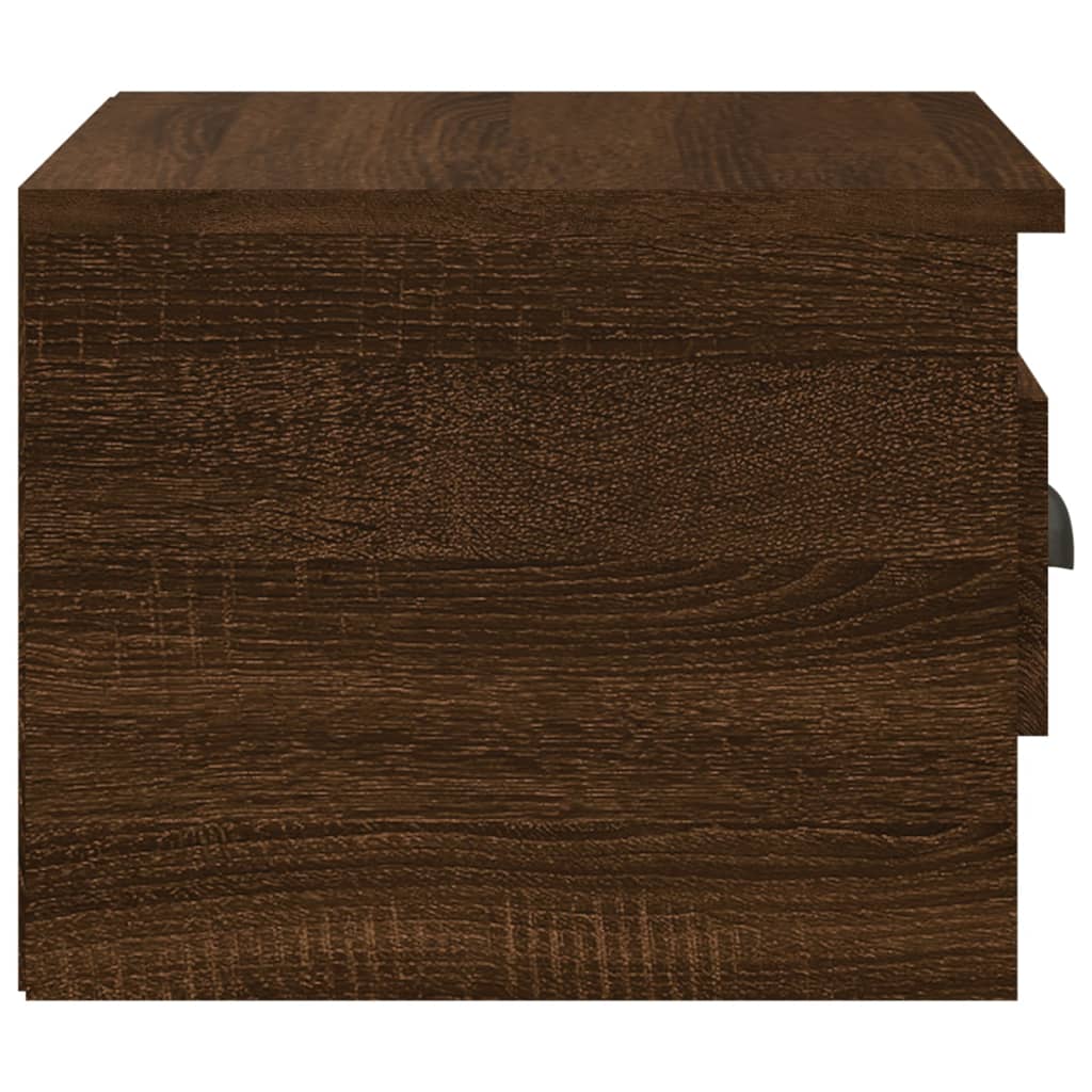 Wall Bedside Tables 2 pcs. Brown Oak Look 41.5x36x28 cm
