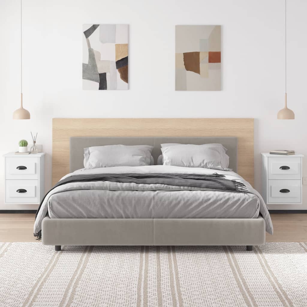 Wall Bedside Tables 2 pcs. White 41.5x36x53 cm