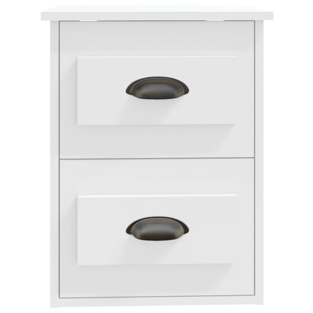 Wall Bedside Tables 2 pcs. White 41.5x36x53 cm
