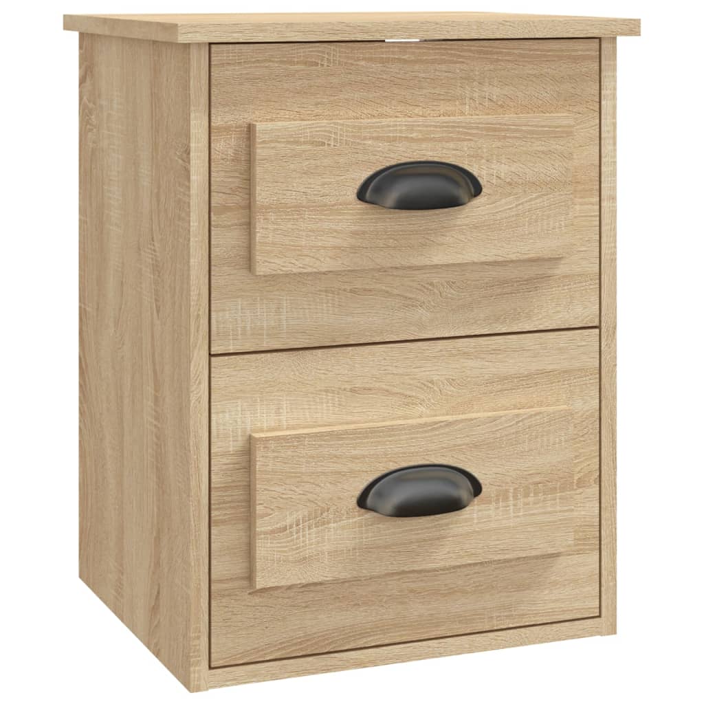 Wall-mounted bedside table Sonoma oak 41.5x36x53 cm