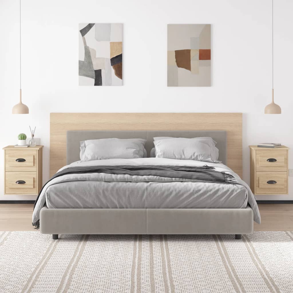 Wall-mounted bedside tables 2 pcs. Sonoma oak 41.5x36x53 cm