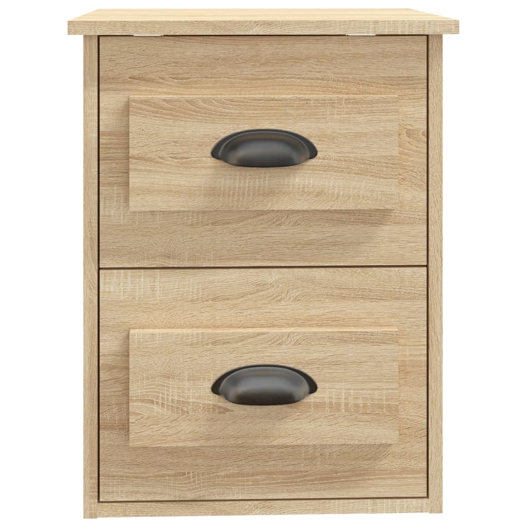 Wall-mounted bedside tables 2 pcs. Sonoma oak 41.5x36x53 cm