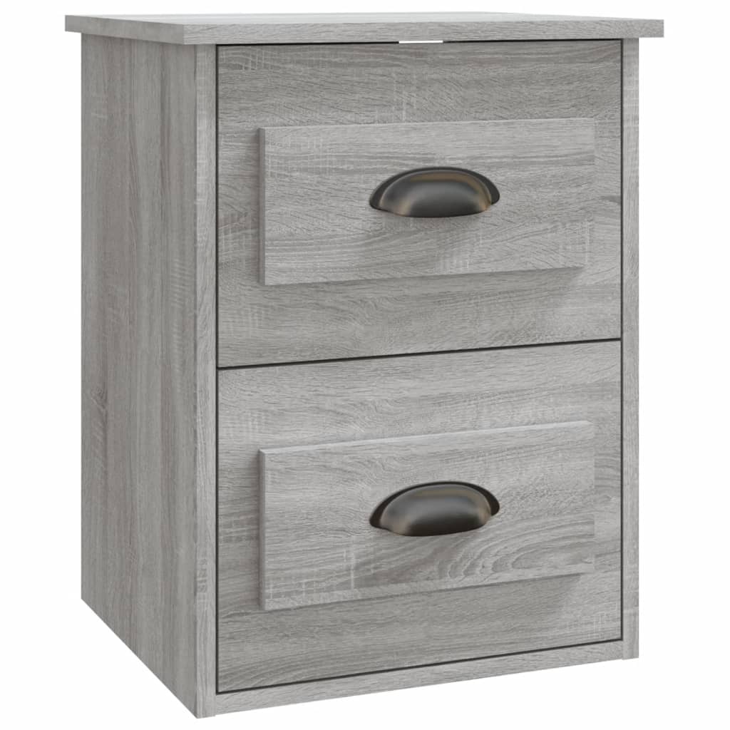 Table de chevet murale grise Sonoma 41,5x36x53 cm