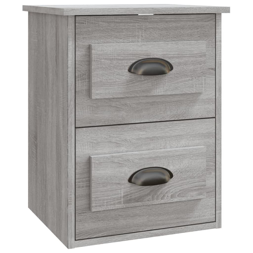 Wall Bedside Tables 2 pcs. Gray Sonoma 41.5x36x53 cm