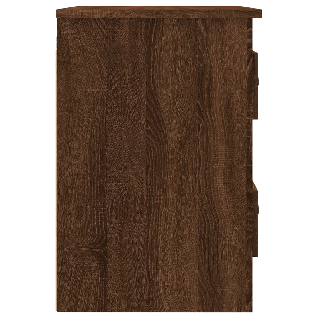 Wall Bedside Tables 2 pcs. Brown Oak Look 41.5x36x53 cm