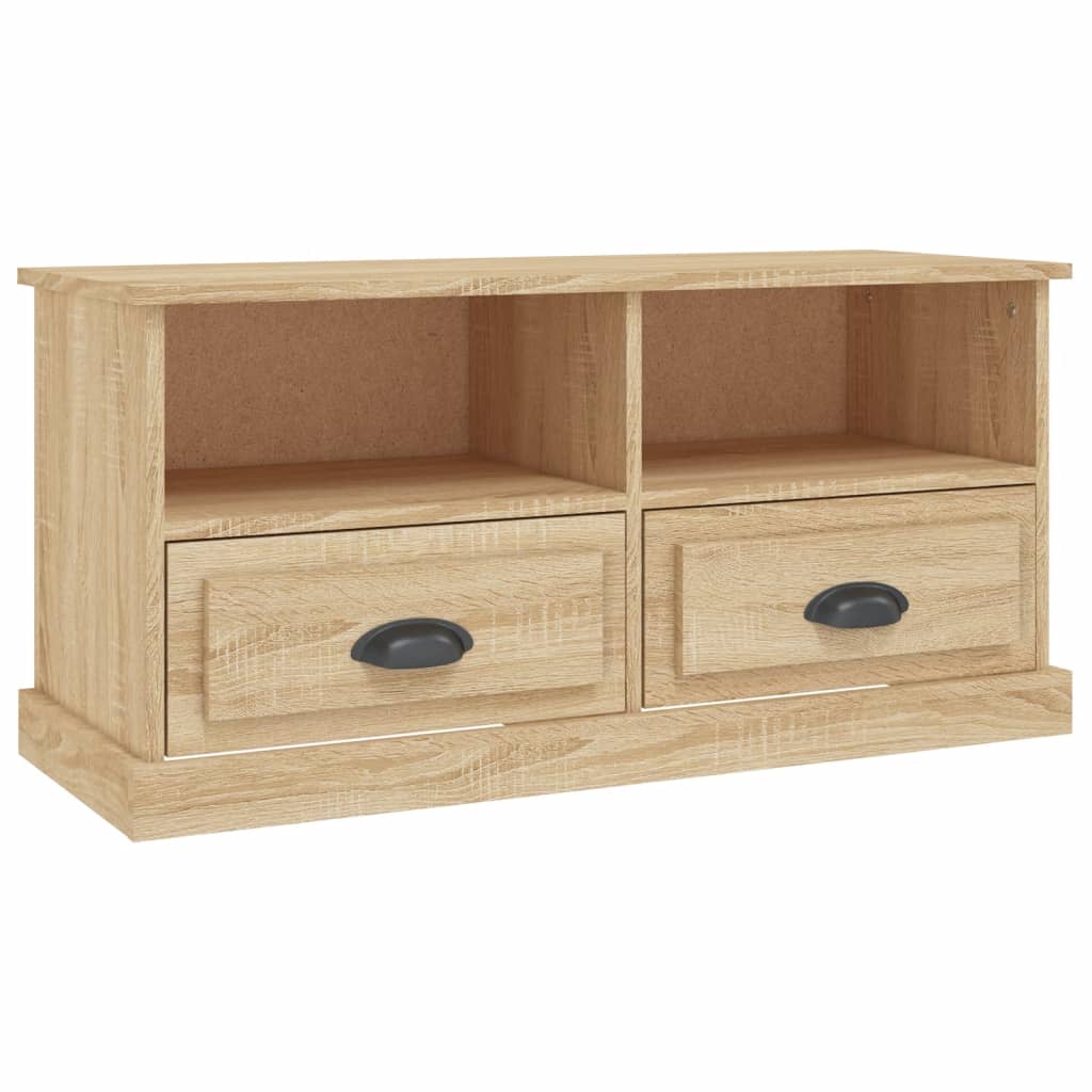 Meuble TV chêne Sonoma 93x35,5x45 cm matériau bois