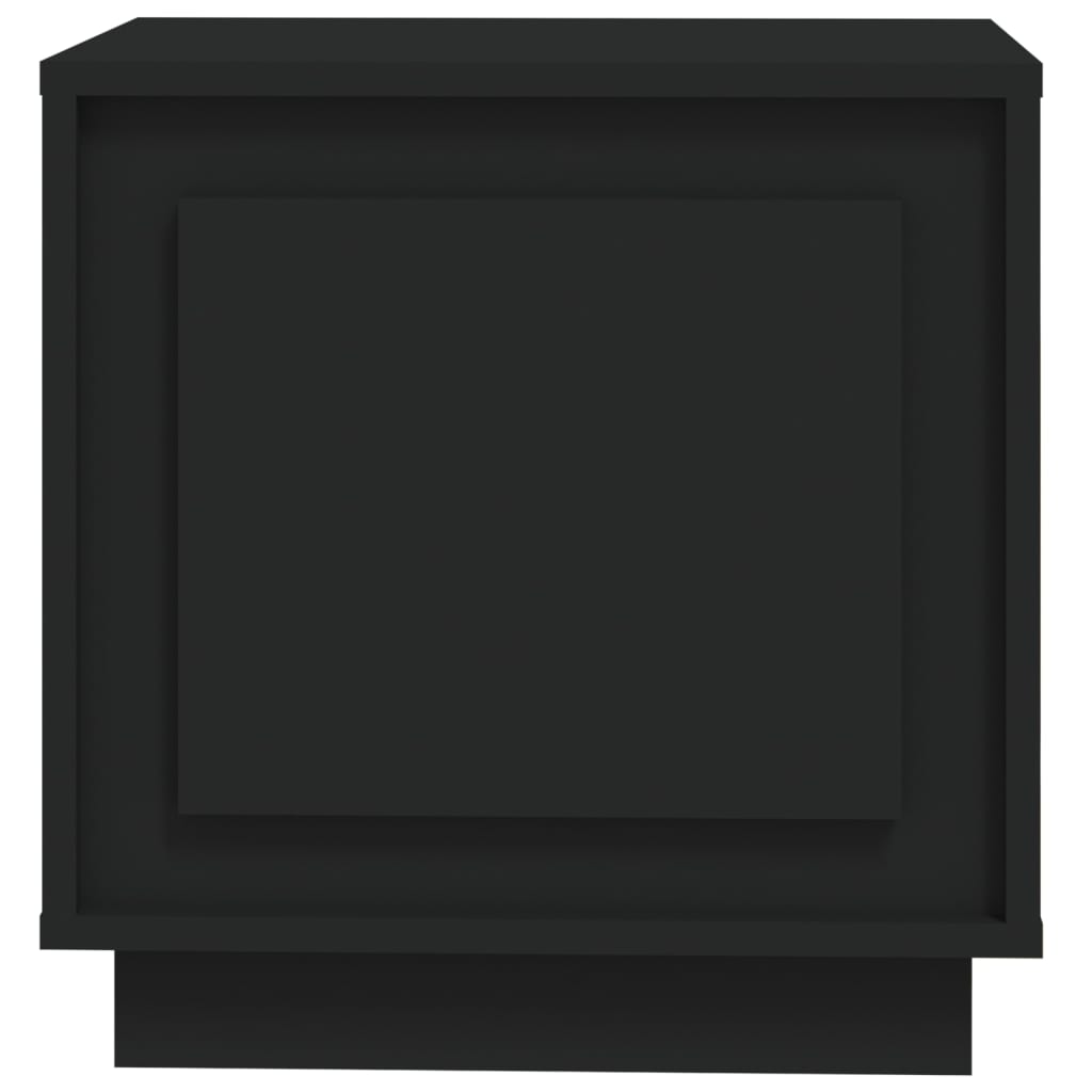 Tables de chevet 2 pcs. Noir 44x35x45 cm en bois