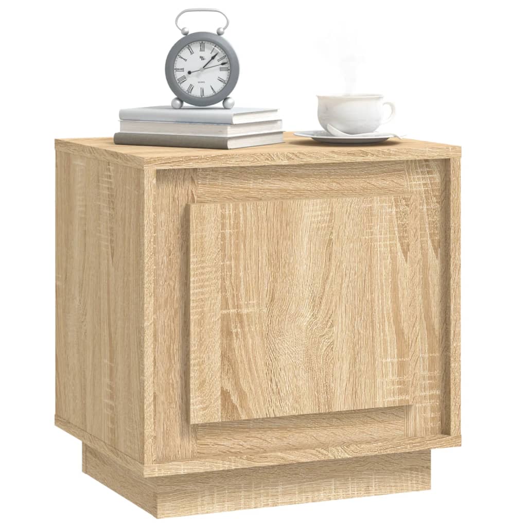 Tables de chevet 2 pcs. Chêne Sonoma 44x35x45 cm matériau bois