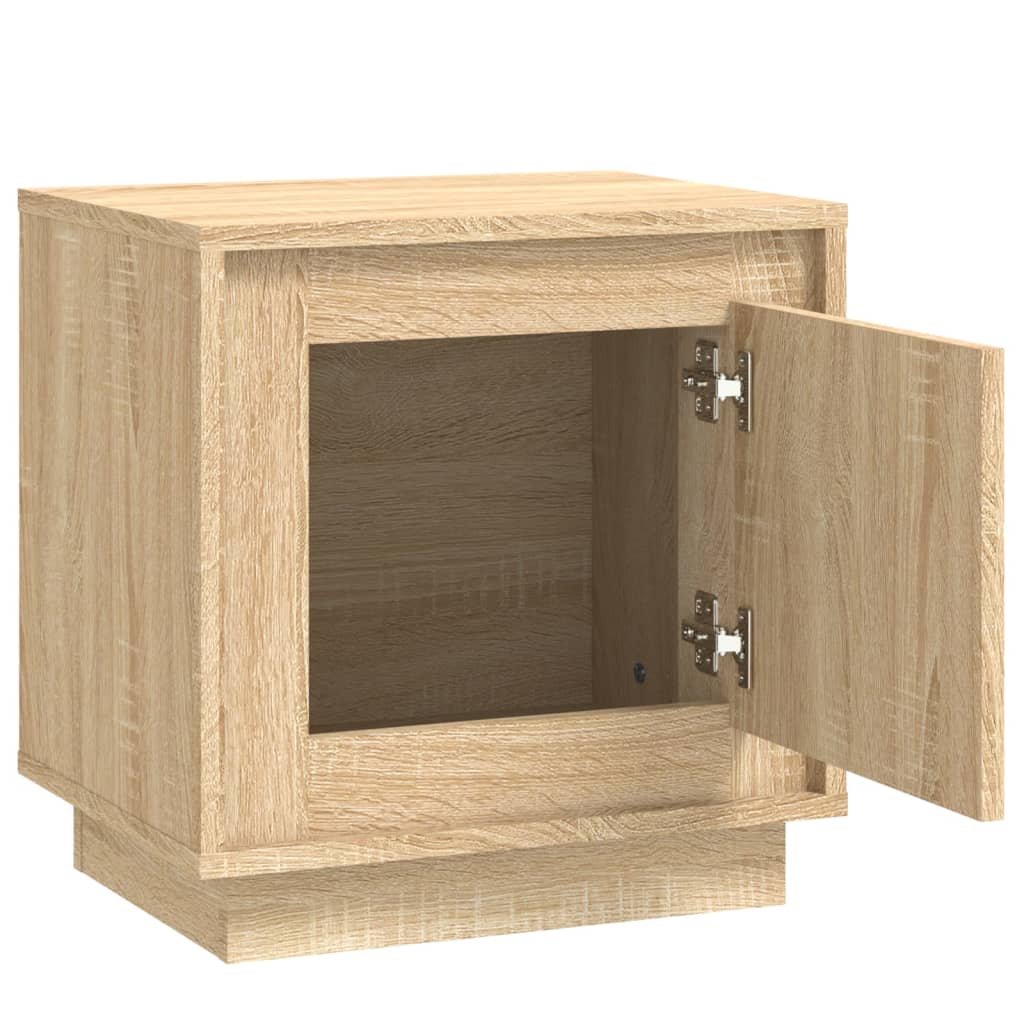 Tables de chevet 2 pcs. Chêne Sonoma 44x35x45 cm matériau bois