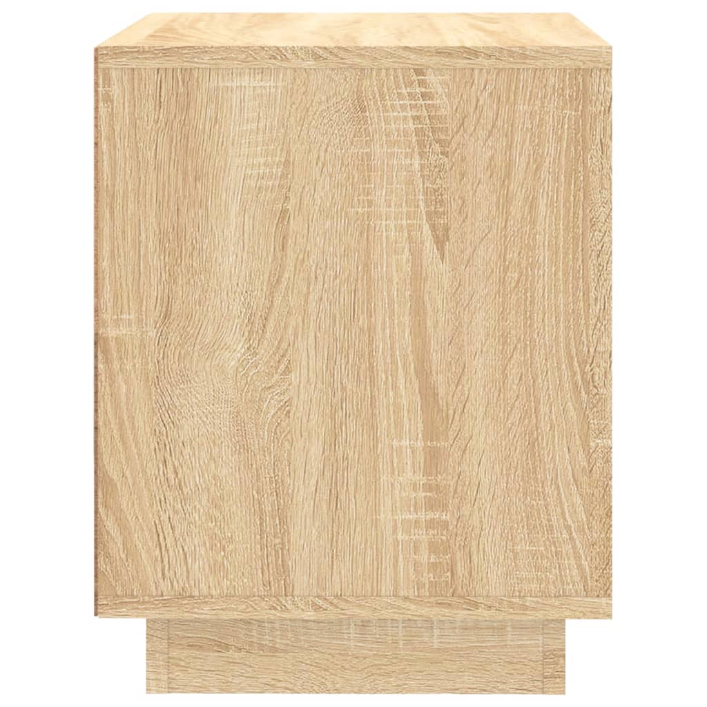 Tables de chevet 2 pcs. Chêne Sonoma 44x35x45 cm matériau bois