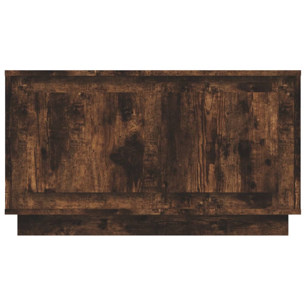 Meuble TV chêne fumé 80x35x45 cm en bois