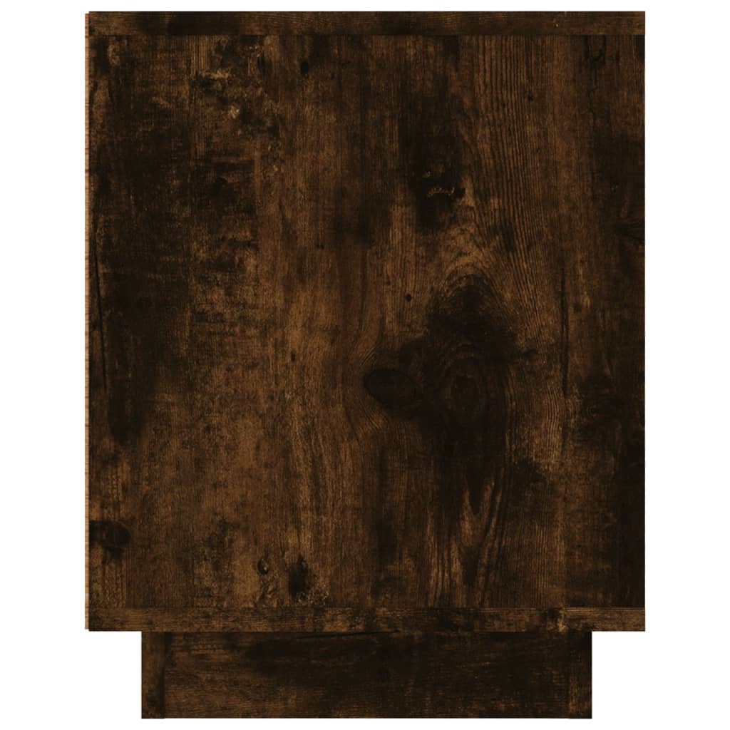Meuble TV chêne fumé 80x35x45 cm en bois