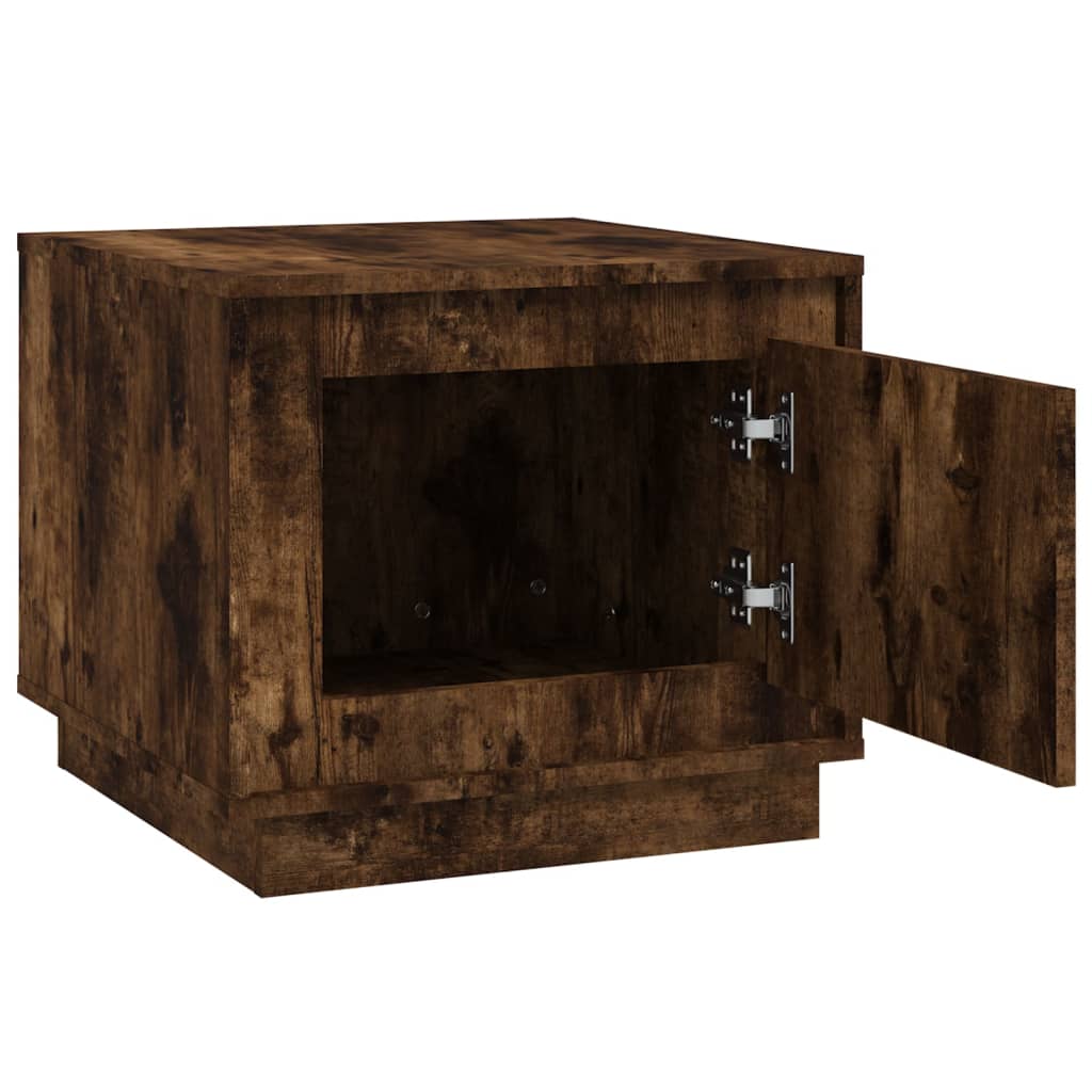 Coffee table smoked oak 51x50x44 cm wood material