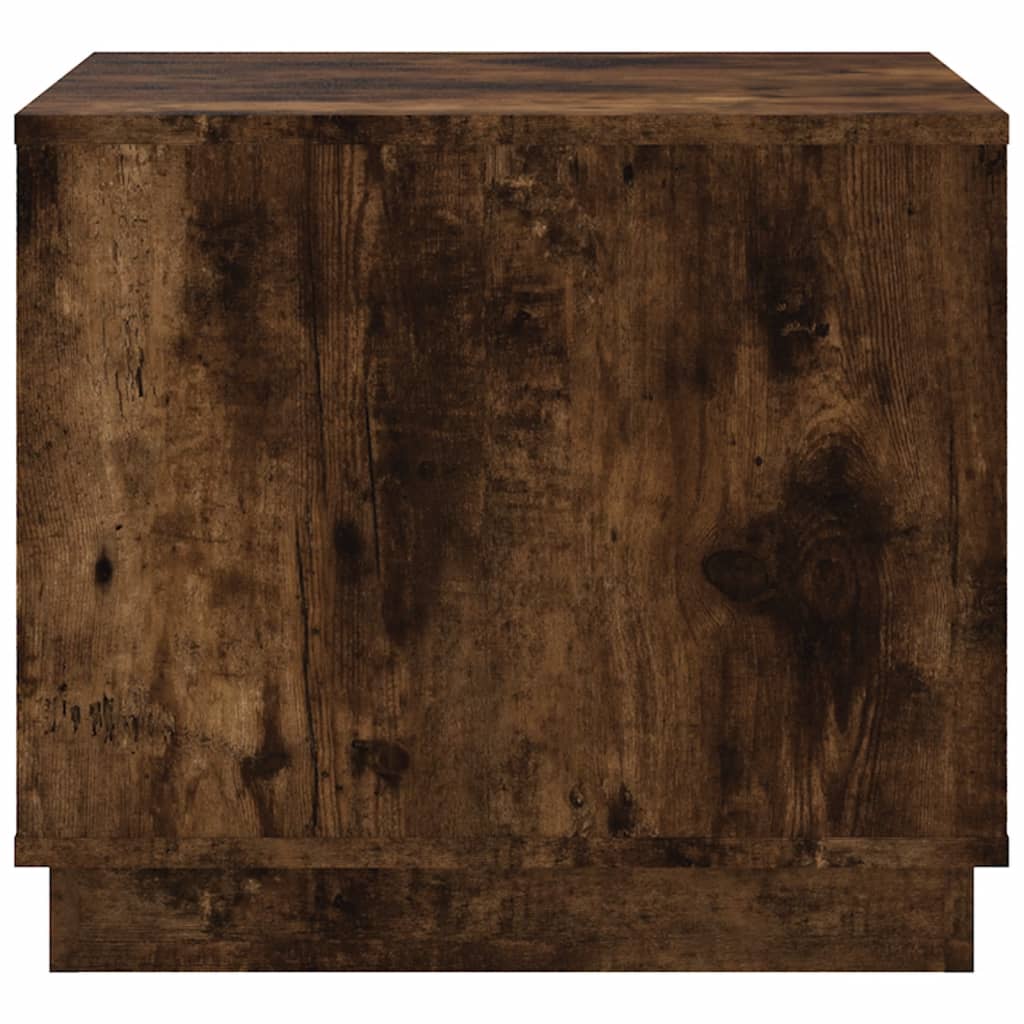 Coffee table smoked oak 51x50x44 cm wood material