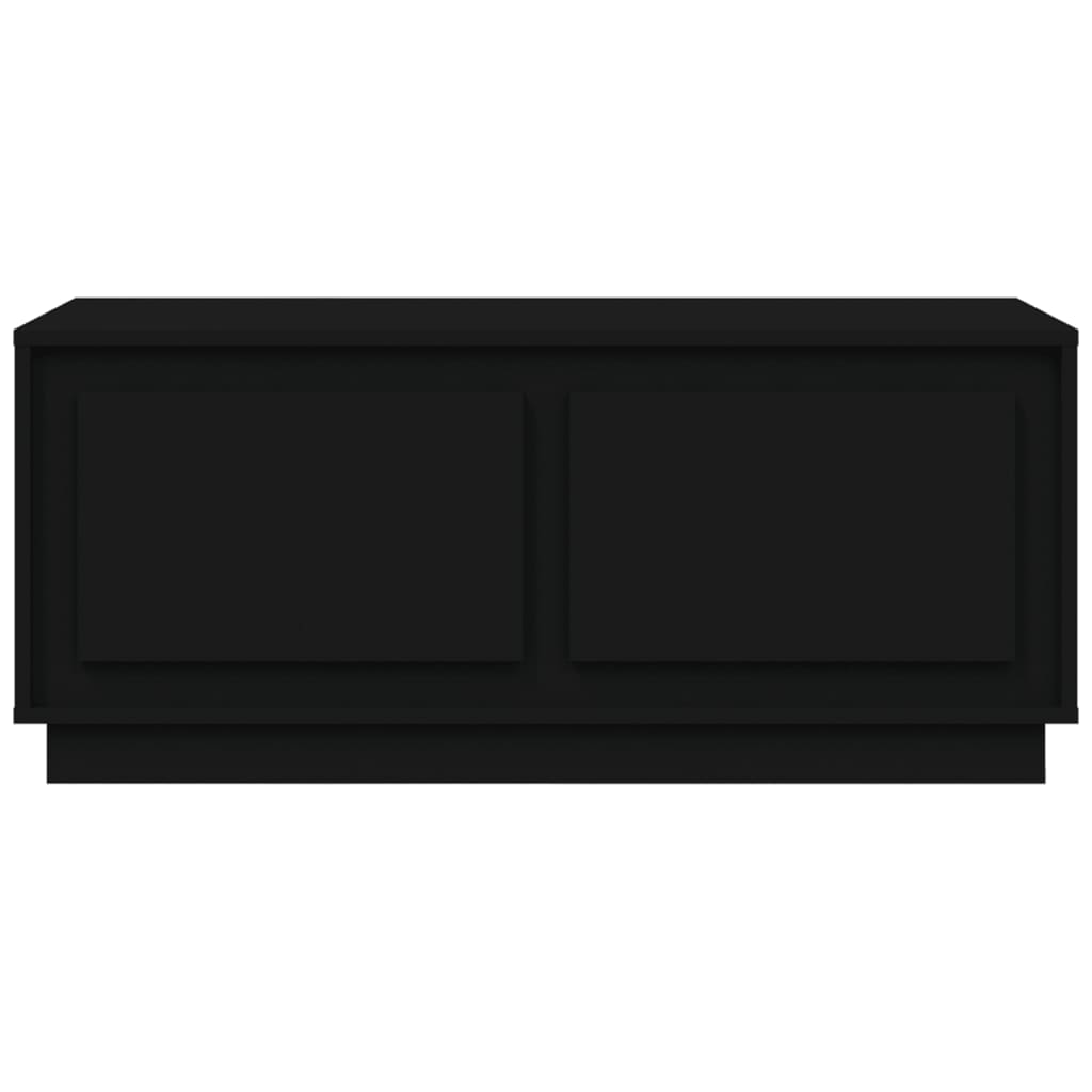 Coffee Table Black 102x50x44 cm Wood Material