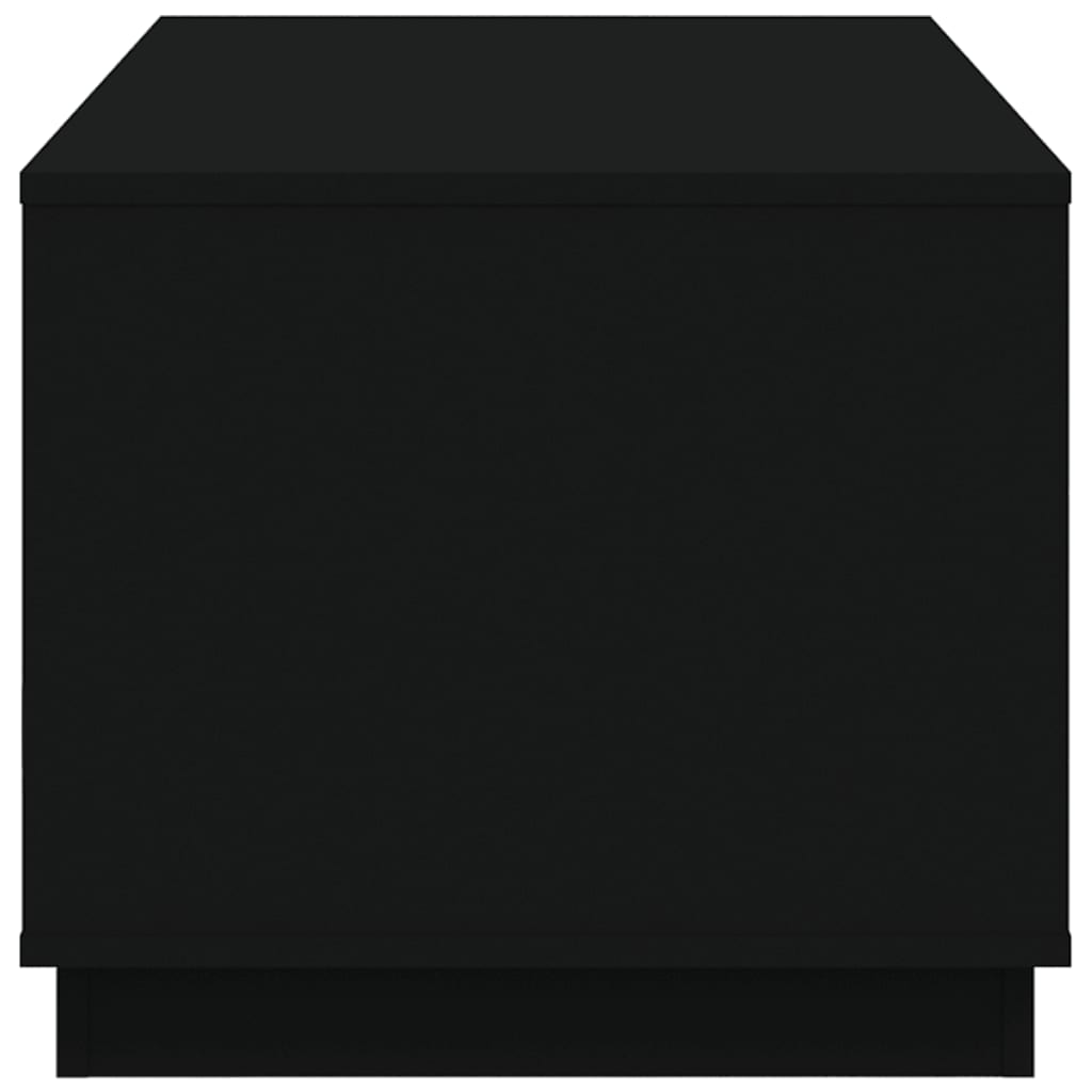 Coffee Table Black 102x50x44 cm Wood Material