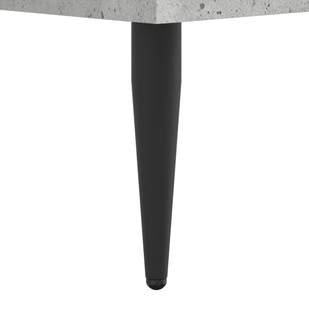 Bed frame concrete grey 120x200 cm wood material