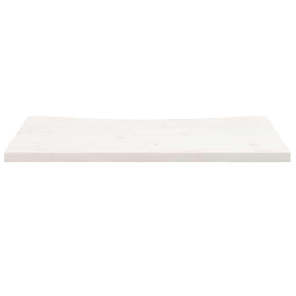 Schreibtischplatte Weiß 80x40x2,5 cm Massivholz Kiefer