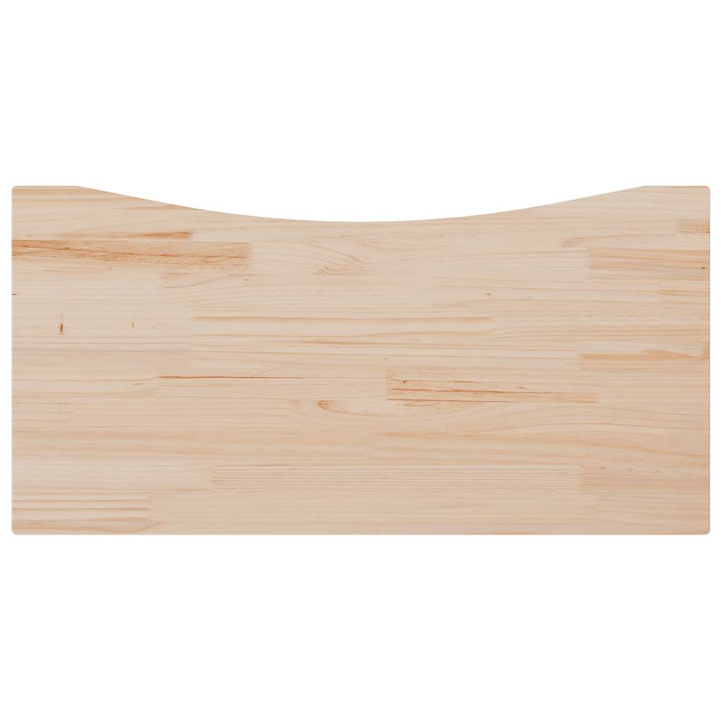 Plateau de bureau 100x50x2,5 cm en pin massif