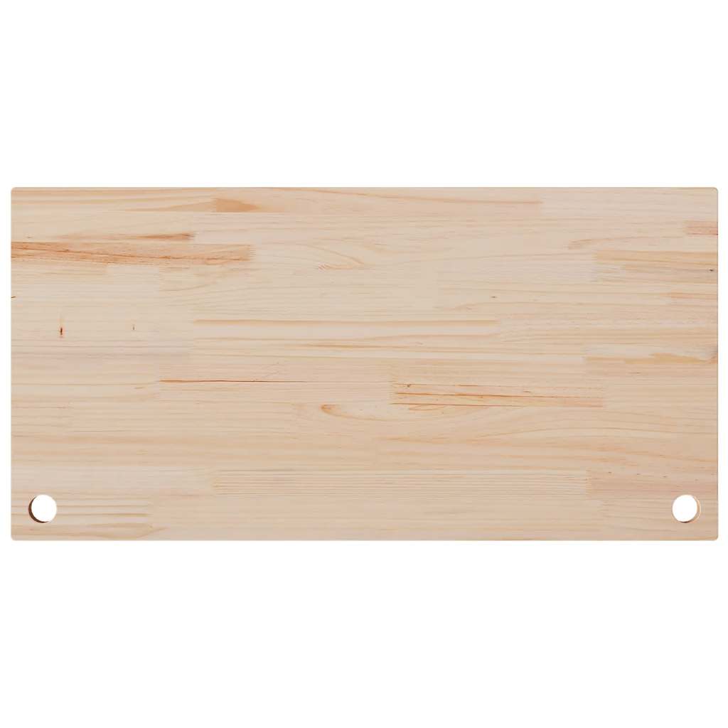Plateau de bureau 100x50x2,5 cm en pin massif