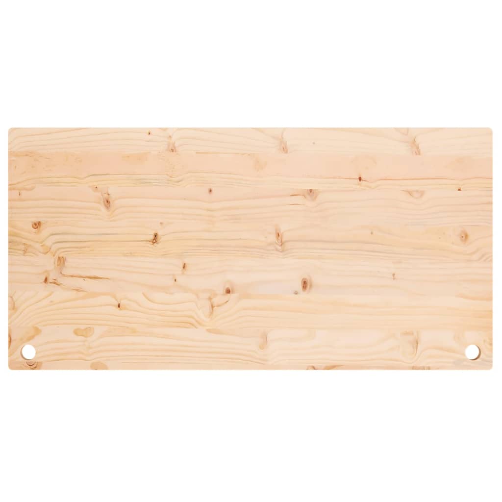 Desk top 110x60x2.5 cm solid pine wood