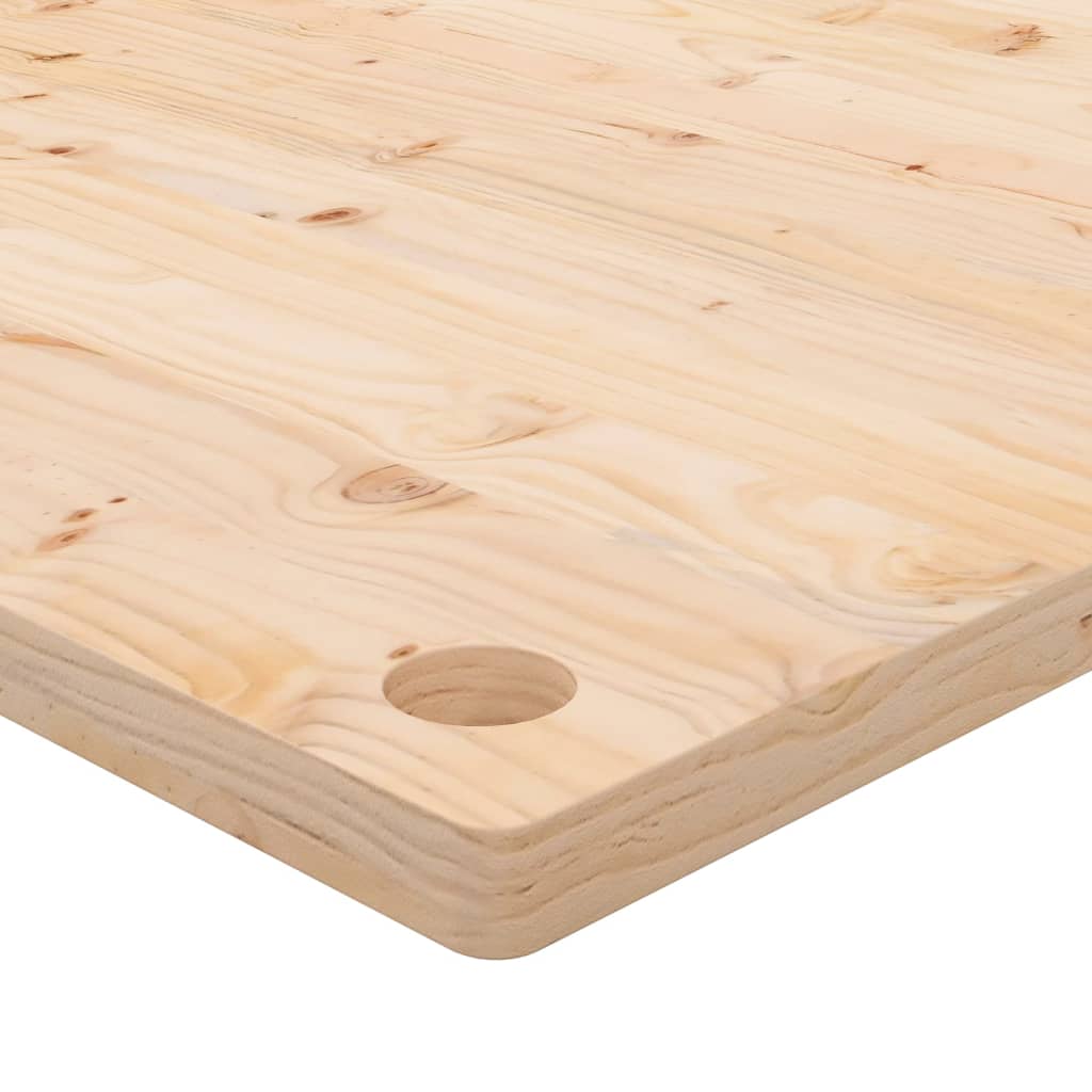 Desk top 110x60x2.5 cm solid pine wood
