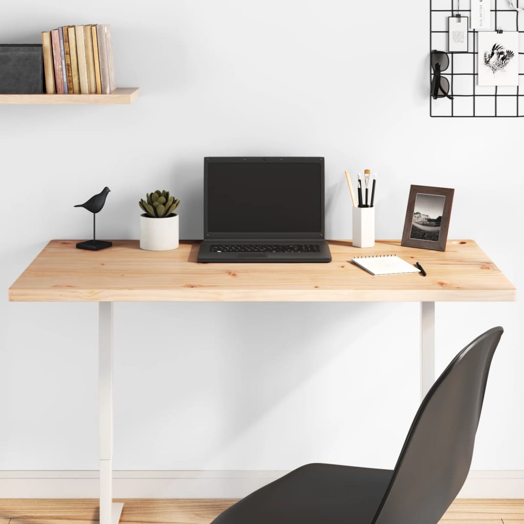 Desk top 110x60x2.5 cm solid pine wood