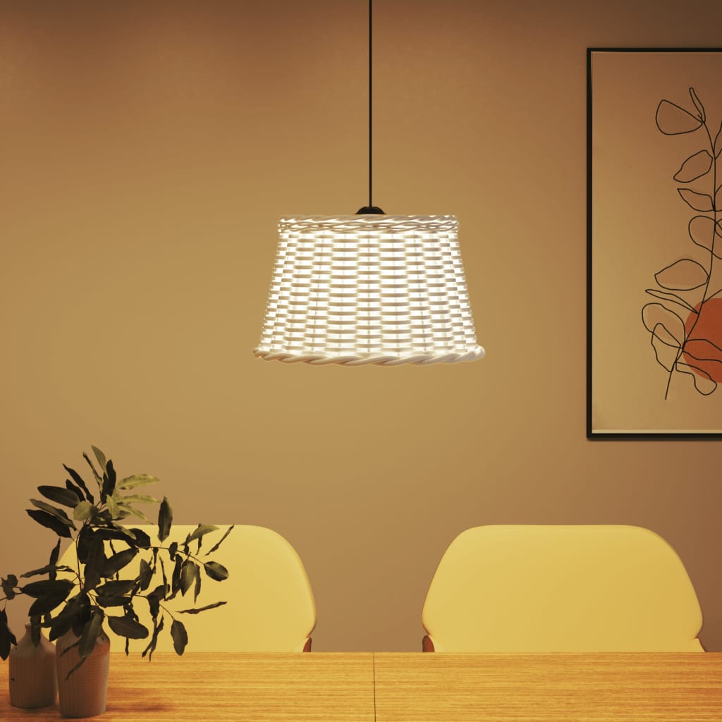 Lampshade White Ø45x28 cm Wicker