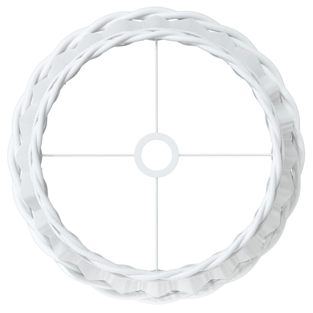 Lampshade White Ø45x28 cm Wicker