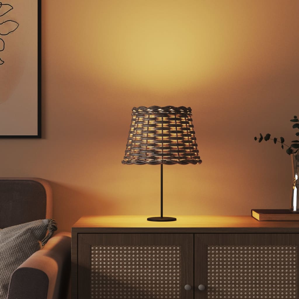 Lampshade Brown Ø20x15 cm Wicker