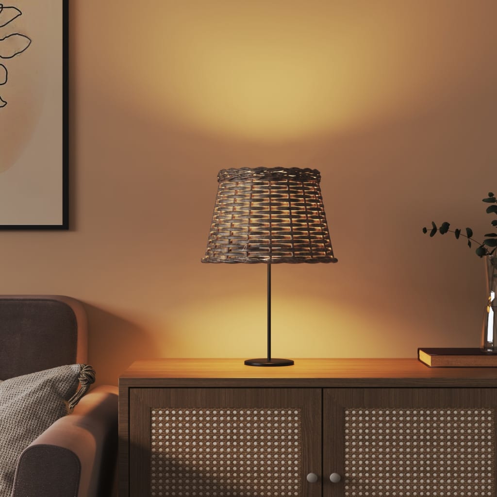 Lampshade Brown Ø25x17 cm Wicker
