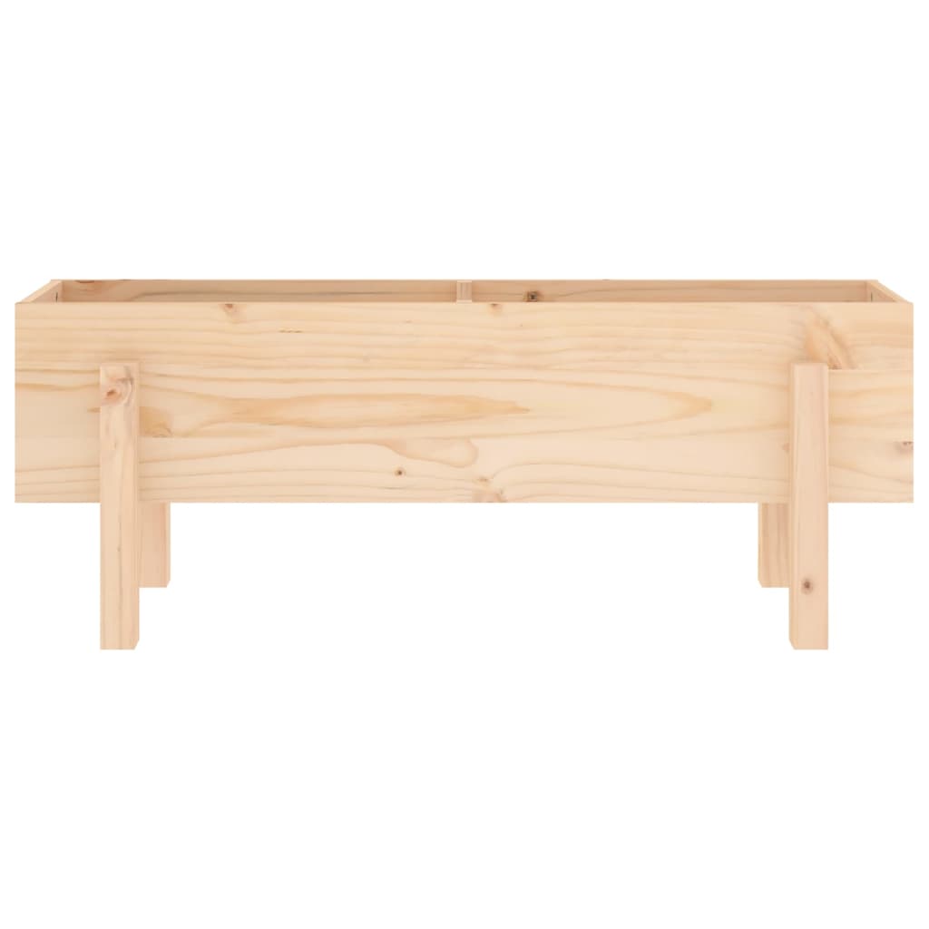 Jardinière surélevée 101x30x38 cm en pin massif