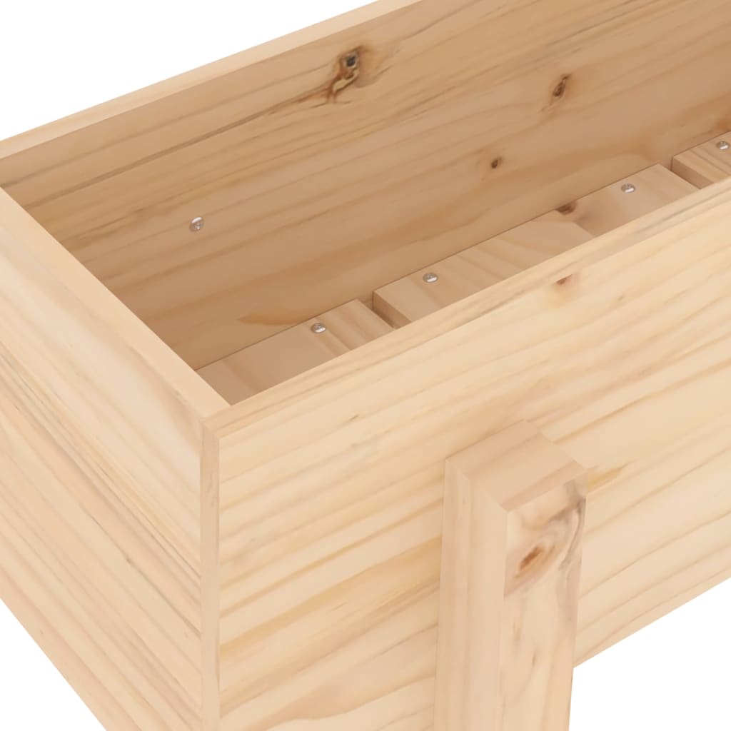 Jardinière surélevée 101x30x38 cm en pin massif