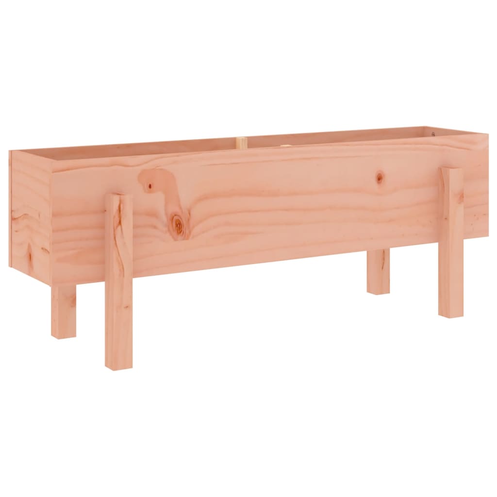 Jardinière surélevée 101x30x38 cm en bois massif de sapin Douglas