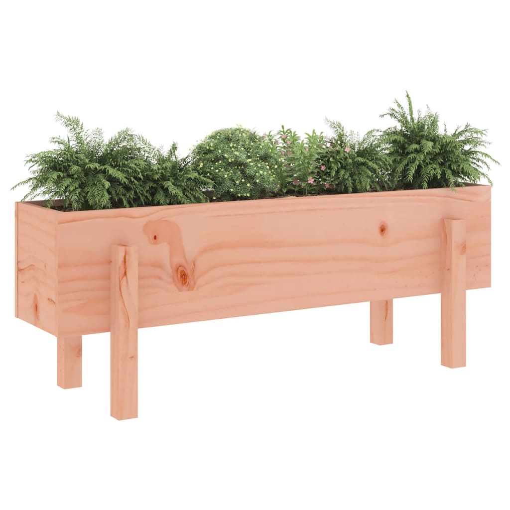 Jardinière surélevée 101x30x38 cm en bois massif de sapin Douglas