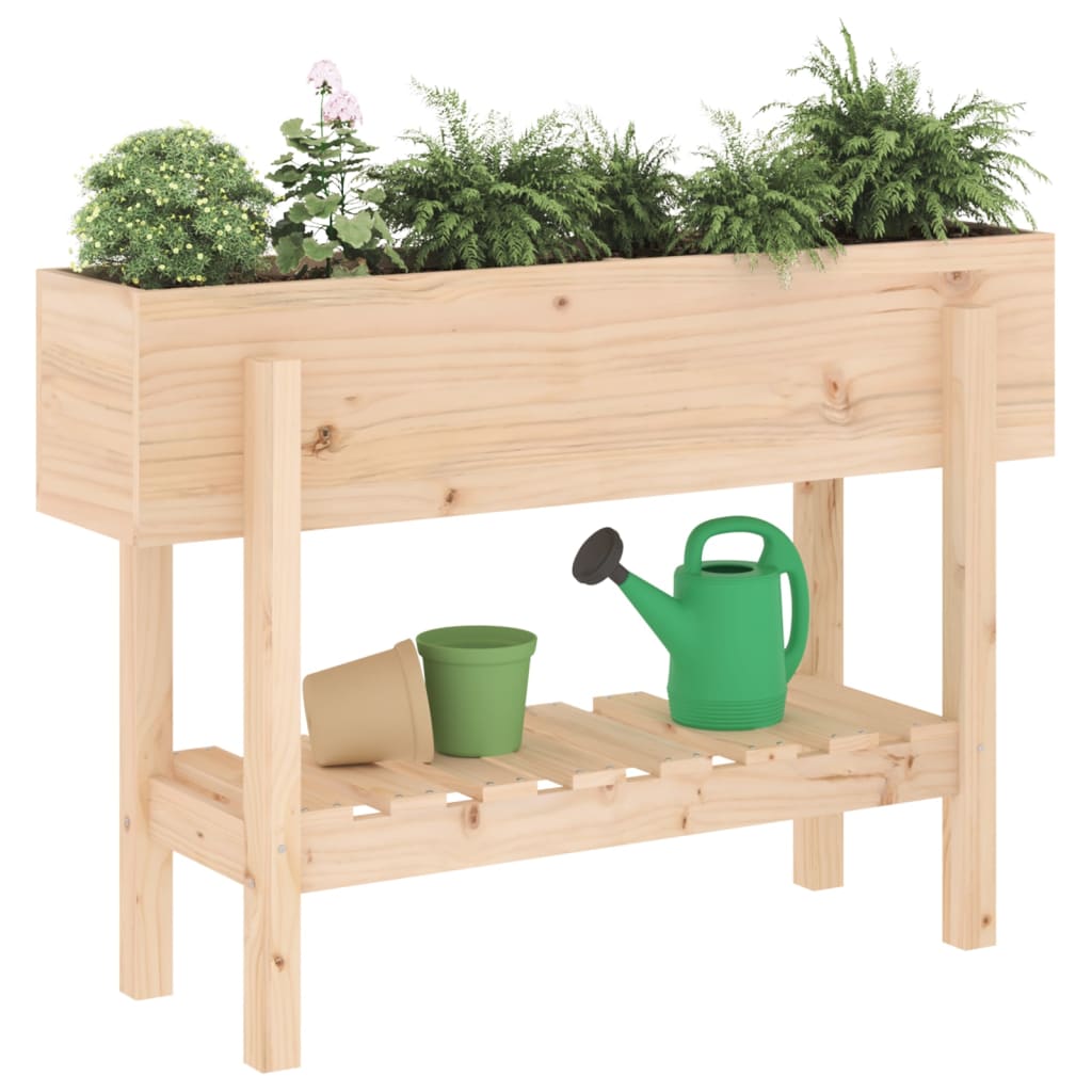 Jardinière surélevée 101x30x69 cm en pin massif