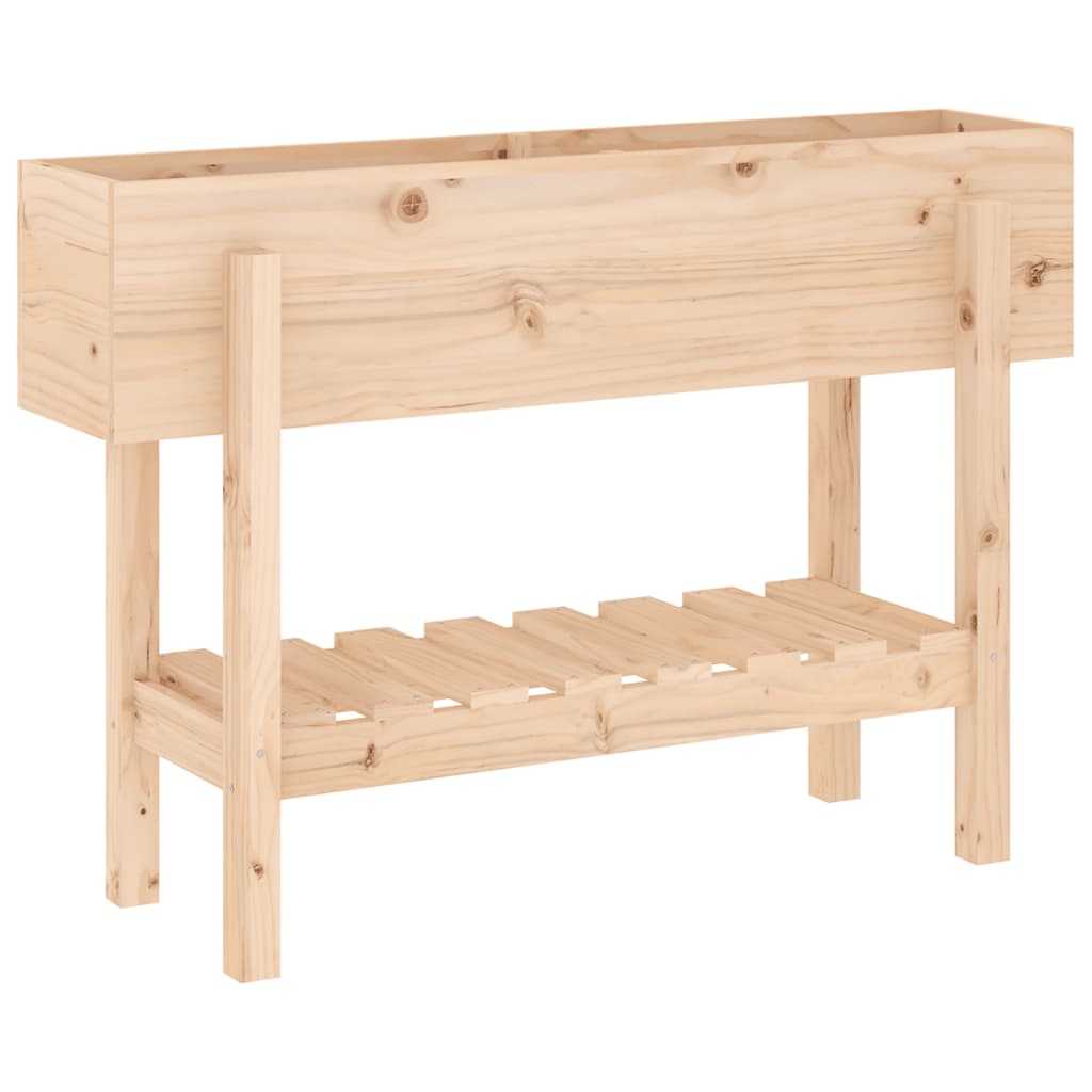 Jardinière surélevée 101x30x69 cm en pin massif