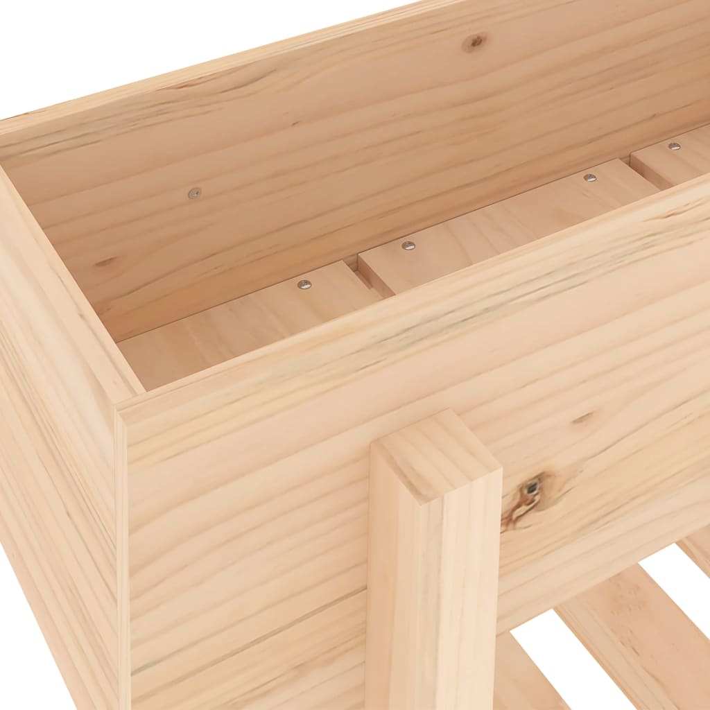 Jardinière surélevée 101x30x69 cm en pin massif