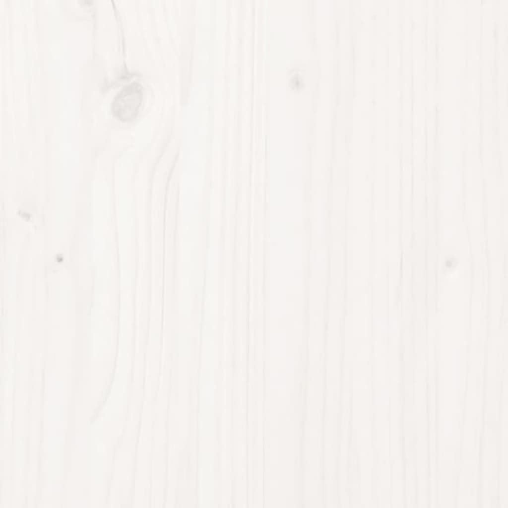 Raised Bed White 119.5x40x78 cm Solid Pine Wood