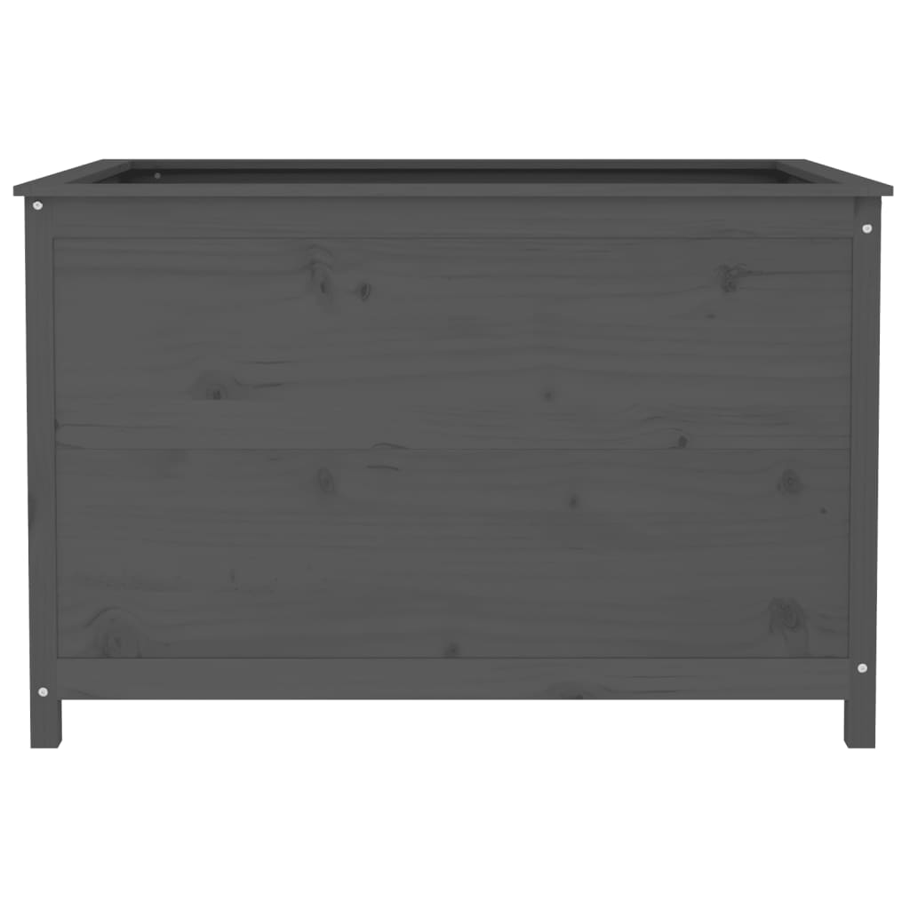 Raised Bed Grey 119.5x82.5x78 cm Solid Pine Wood