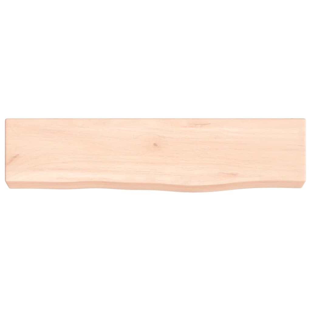 Wall shelf 40x10x4 cm solid oak untreated