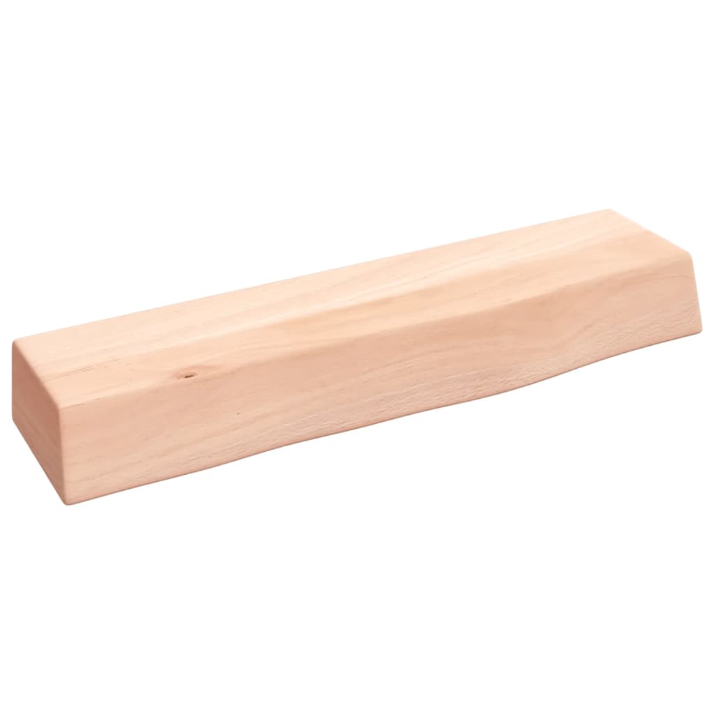 Wall shelf 40x10x6 cm solid oak untreated
