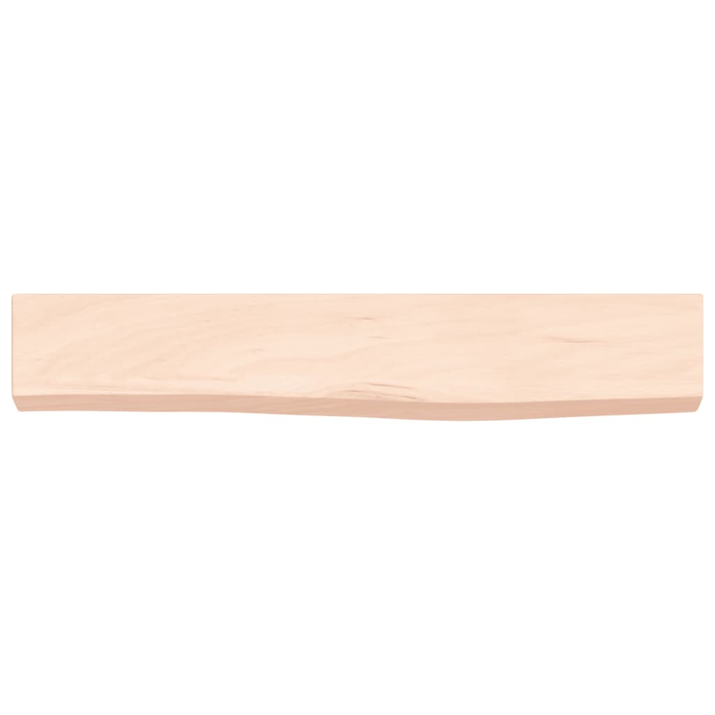 Wall shelf 60x10x4 cm solid oak untreated