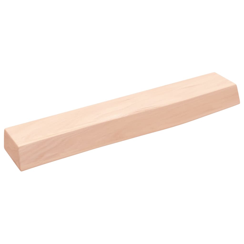 Wall shelf 60x10x6 cm solid oak untreated