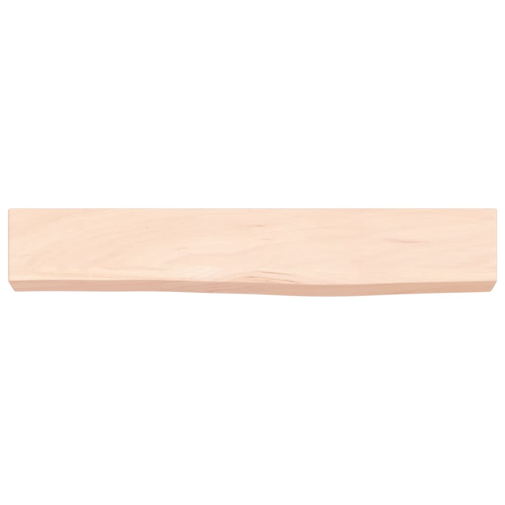 Wall shelf 60x10x6 cm solid oak untreated