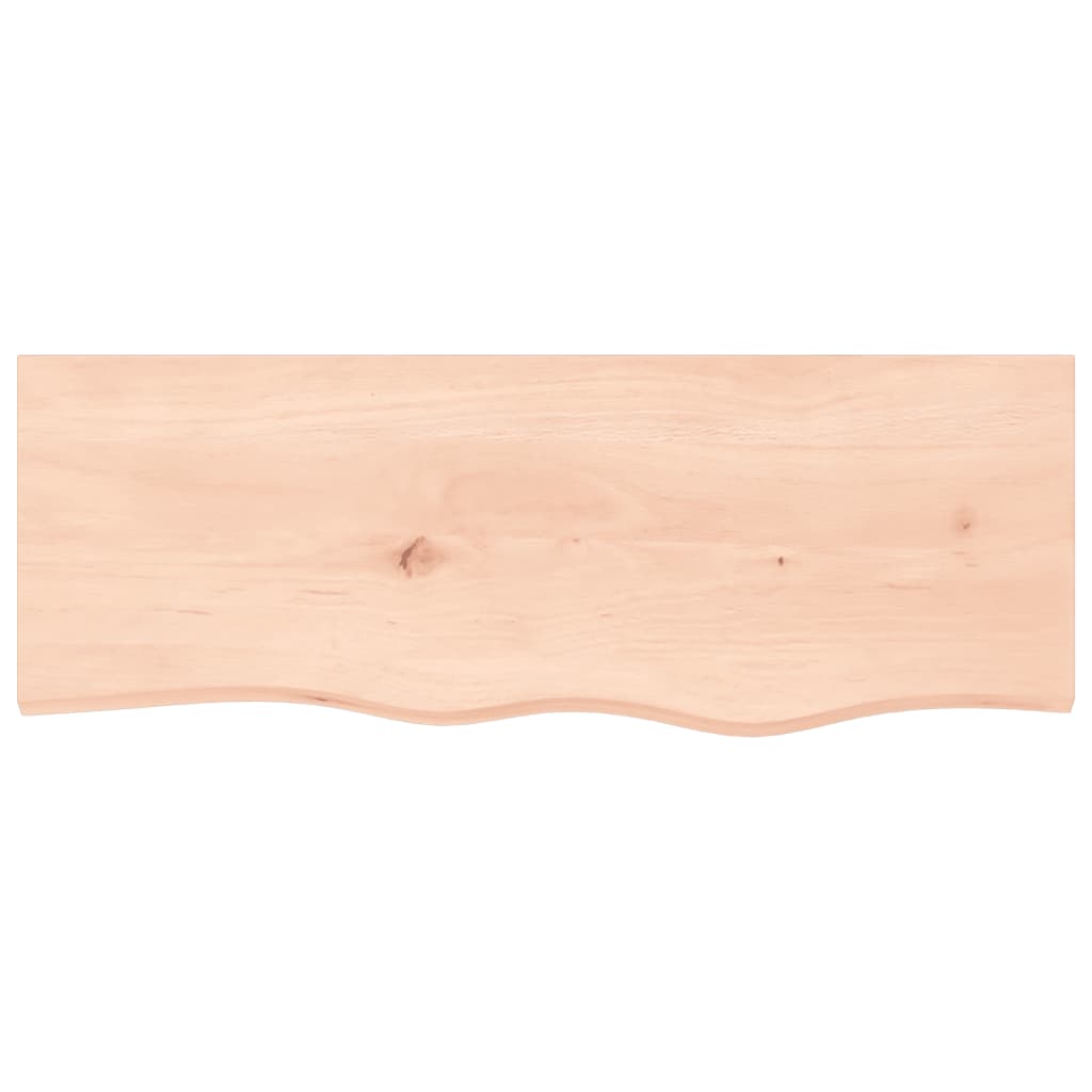Wall shelf 80x30x(2-6) cm solid oak untreated